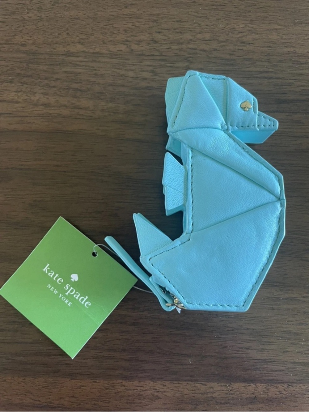 kate spade Breath of Fresh Air Origami Seahorse Coin Purse Super Rare